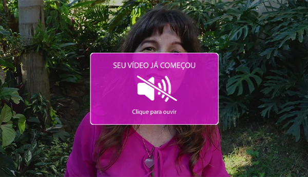 imagem da landing page da Angela Beier com Pluma Vídeo ativo